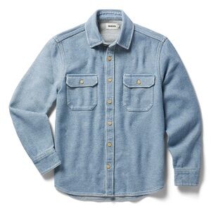 Taylor Stitch The Division Shirt in Washed Indigo Waffle